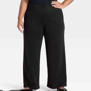 Women's High-Rise
Sandwash Pull-On Pants - A New Day Black L